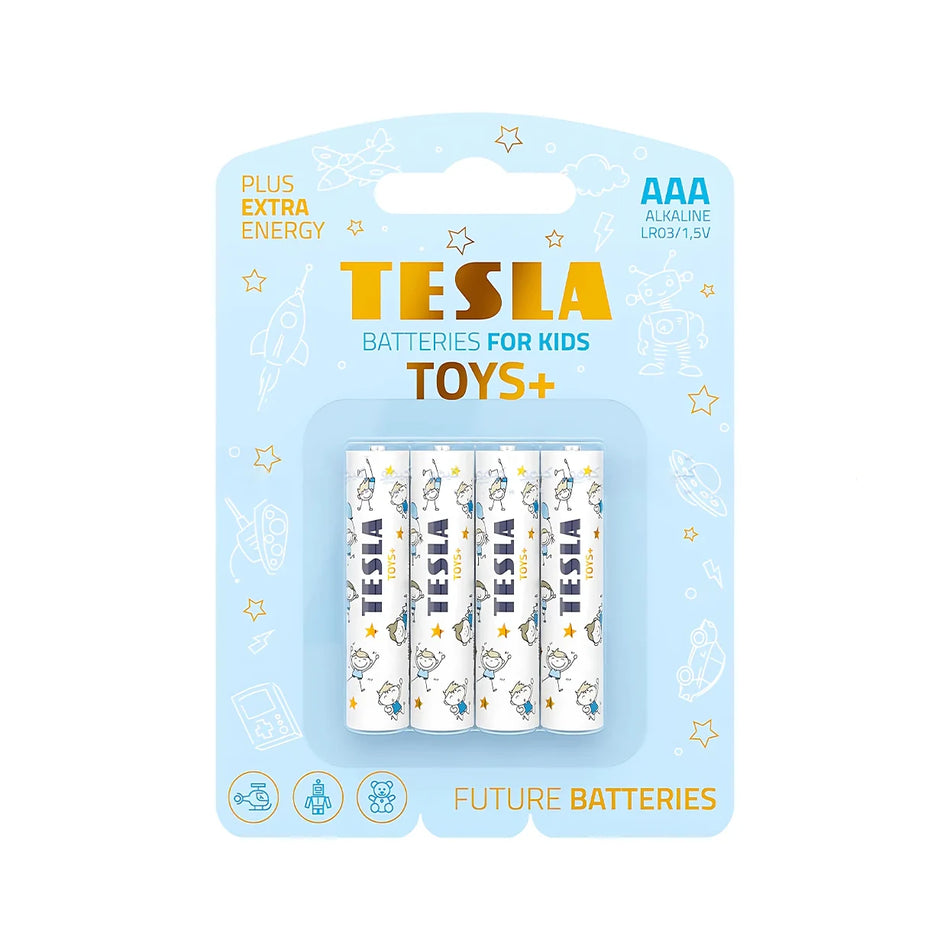 PILA ALCALINA TESLA NIÑO AAA BLISTER 4 UNID