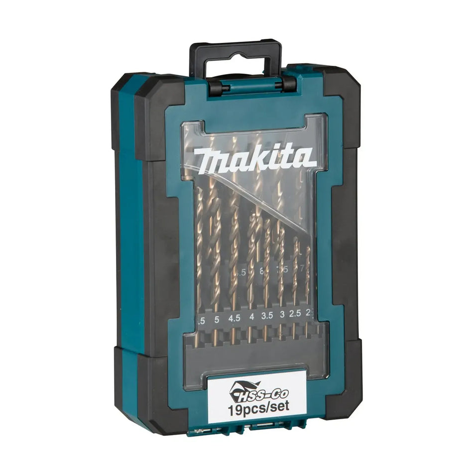 JUEGO BROCAS COBALTO 1-10 MM 19 PZ MAKITA D-67561