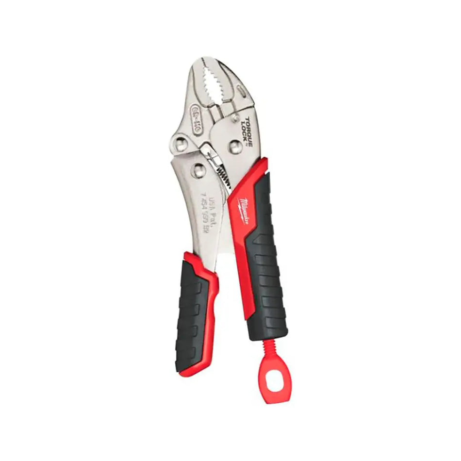 10" CURVED JAW LOCKING PLIERS WITH GRIP HANDLE 48-22-3710 MILWAUKEE