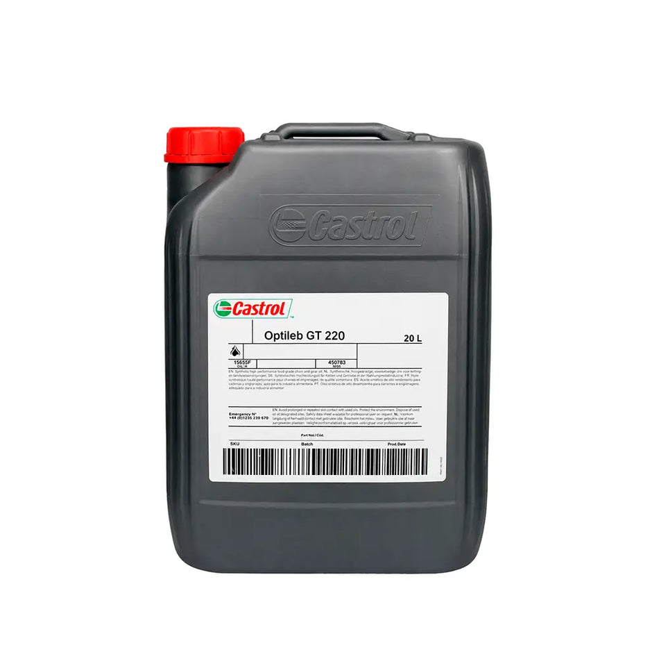 ACEITE HIDRAULICO NO TOX GT220 CASTROL OPTILEB BALDE 19 LTS