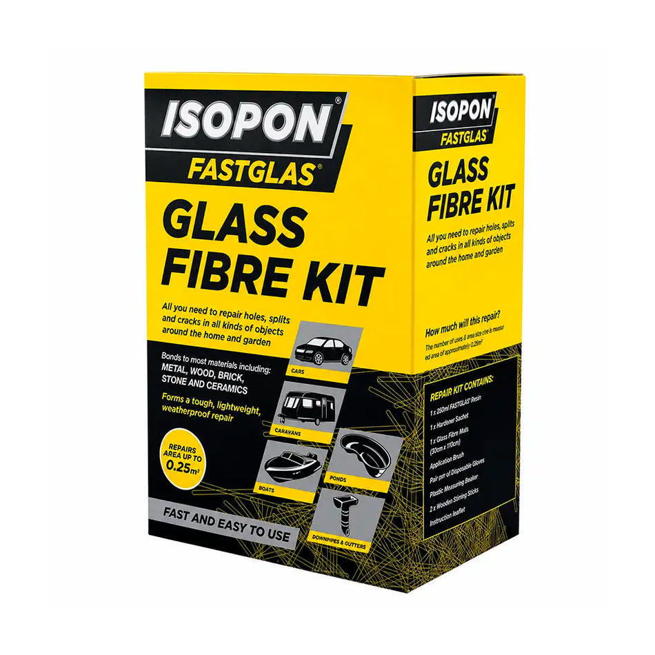 KIT FIBRA DE VIDRIO ISOPON 0.25M2 (GL/SM/D)