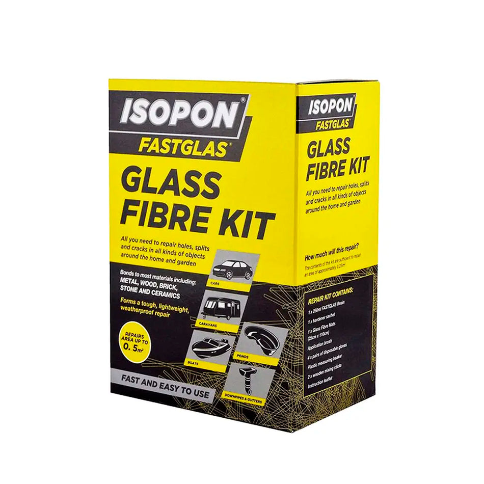 KIT FIBRA DE VIDRIO ISOPON 0.50M2 (GL/LA/D)