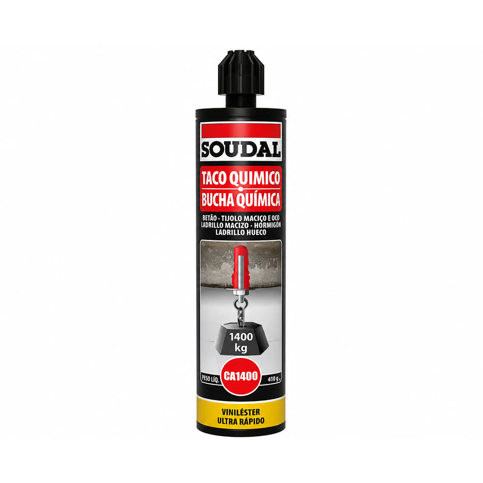 TACO ANCLAJE QUIMICO 280 ML CA1400 KG SOUDAL