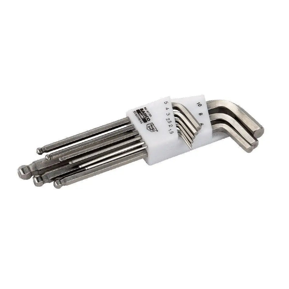 JUEGO LLAVES ALLEN 1.5 - 10 MM INOX 9 PZ BAHCO BE-9770I
