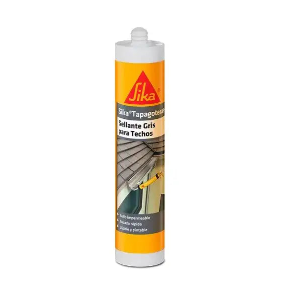 SIKA TAPAGOTERAS SELLANTE GRIS P/TECHOS 900 GR