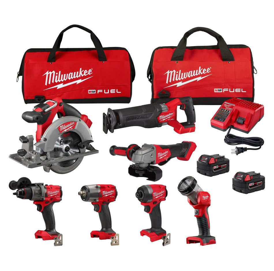 MILWAUKEE M18 7-PIECE CORDLESS TOOL KIT 3697-27