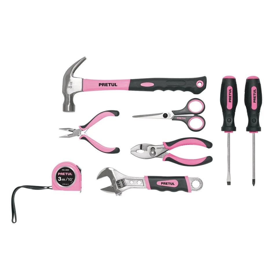 SET HERRAMAMIENTAS TOOL SET 8 PZ PRETUL DAMA SET-MA8