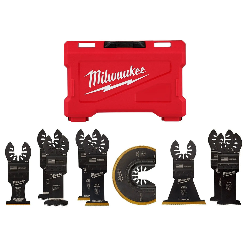 JUEGO SIERRAS OSCILANTES 9 PZ MILWAUKEE 49-10-9113