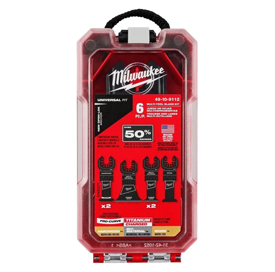 JUEGO SIERRAS OSCILANTE 6 PZ MILWAUKEE 49-10-9112