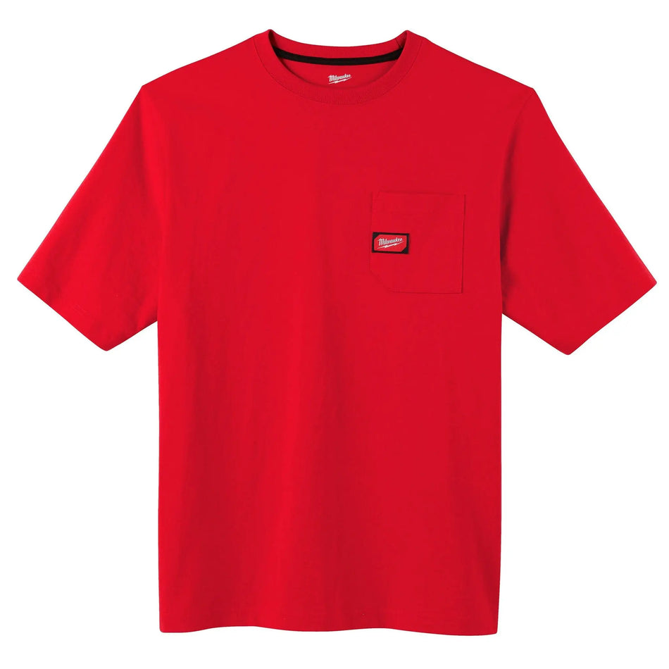 RED HEAVY DUTY T-SHIRT SIZE XL 601R-XL MILWAUKEE
