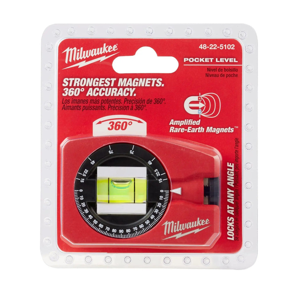 NIVEL DE BOLSILLO 360° MILWAUKEE 48-22-5102