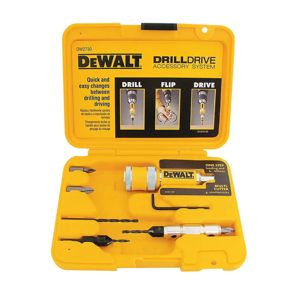 JUEGO ATORN + AVELL 7 PZ DEWALT DW2730