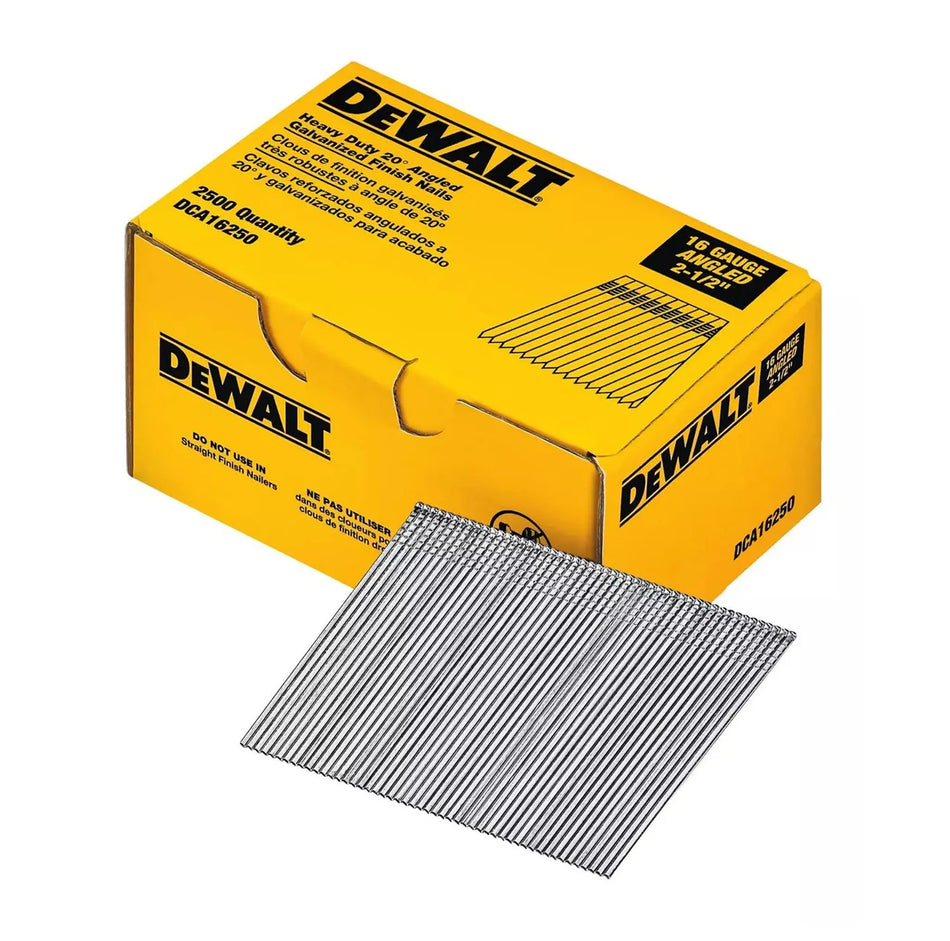 16G 2-1/2 IN. NAILS 2500 PC. DEWALT DCA16250