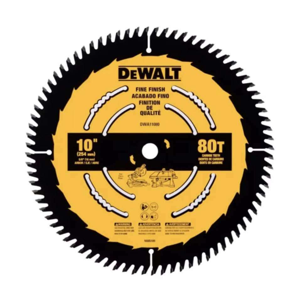DISCO SIERRA 10 PULG 80 DT DWA11080 DEWALT