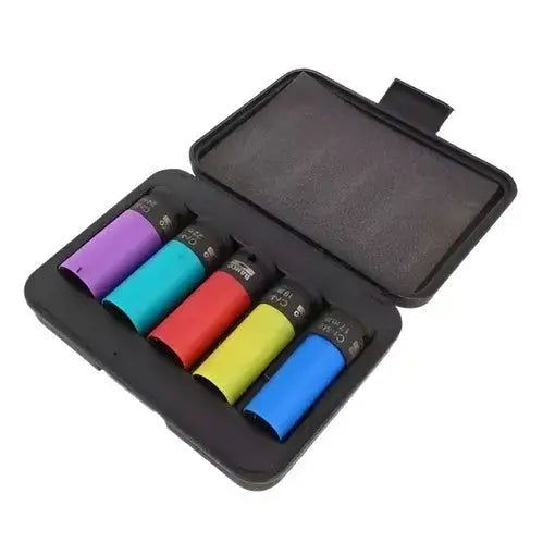 JUEGO DADOS ENC 1/2  5PZ IMPACTO PARA RUEDAS BWSS12P5 BAHCO