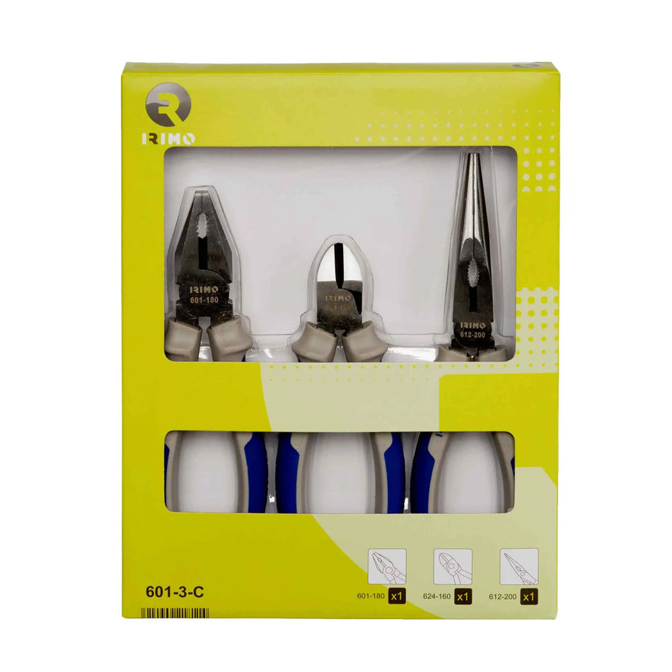 JUEGO ALICATES 7 PULG 3 PZ IRIMO 601-3-C