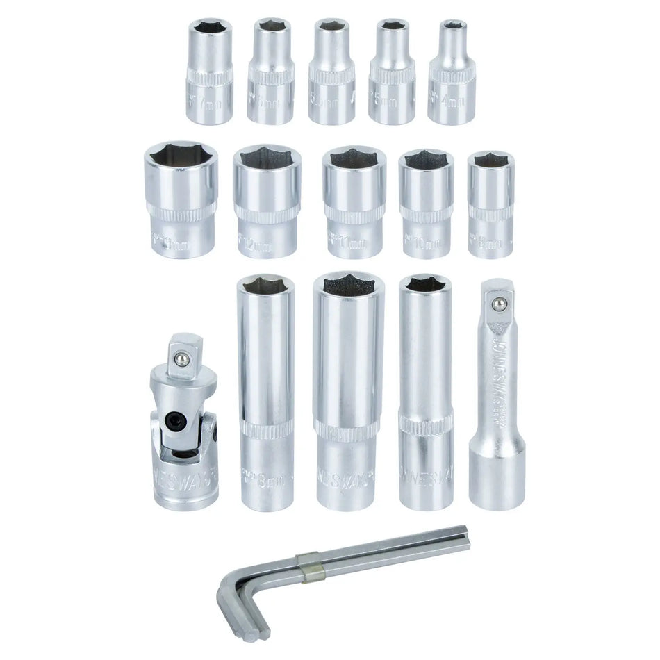 JUEGO DADOS ENC 1/4  41PZ JONNESWAY S04H2141S