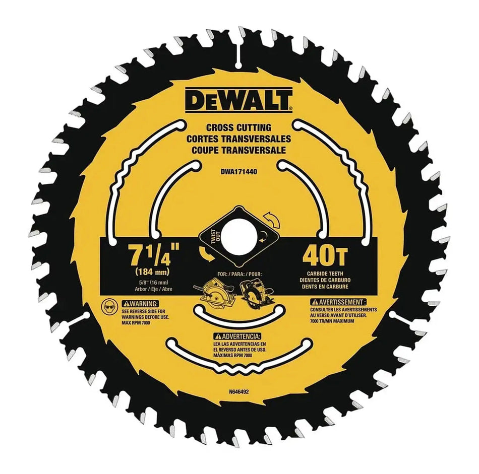DISCO SIERRA 7.1/4 PULG 40 DT DWA171440 DEWALT