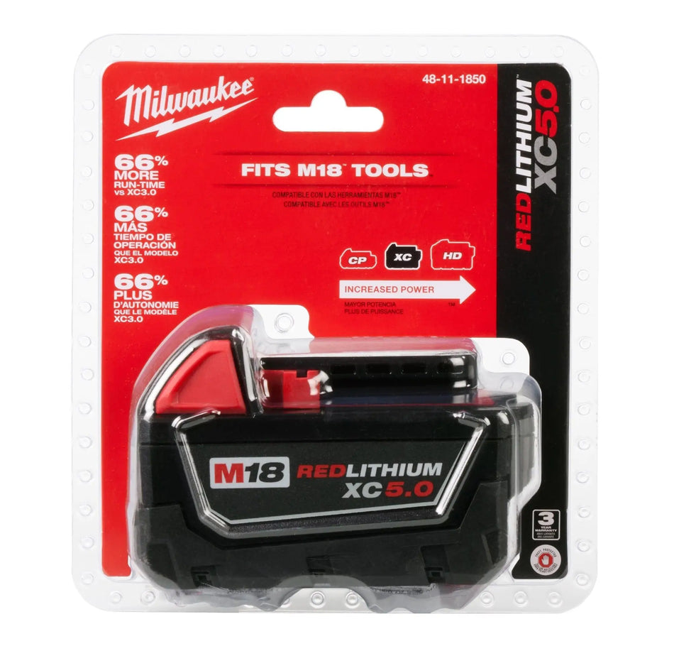 BATERIA MILWAUKEE M18 5 AMP 48-11-1850