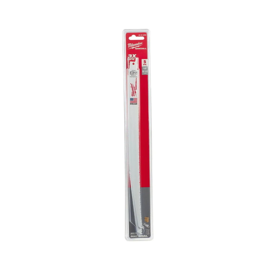 HOJA SIERRA SABLE 12 PULG X 5 UNID MILWAUKEE 48-00-5094