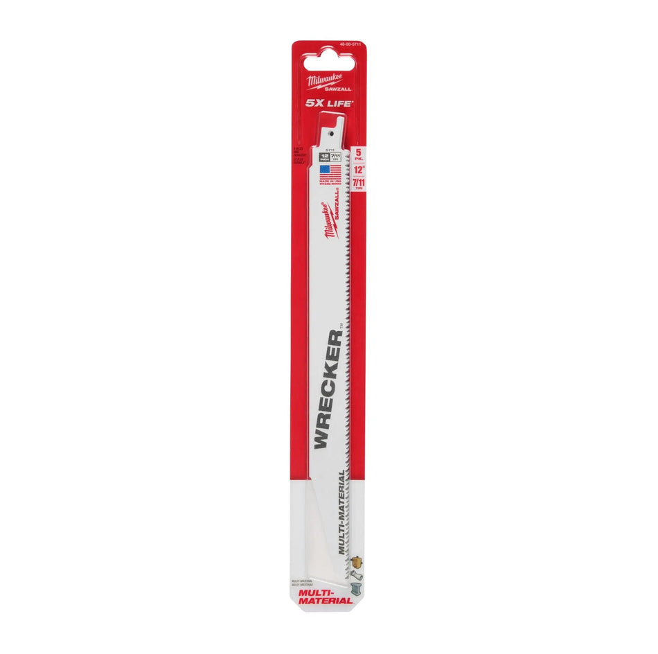 HOJA SIERRA SABLE 12 PULG X 5 UNID MILWAUKEE 48-00-5711