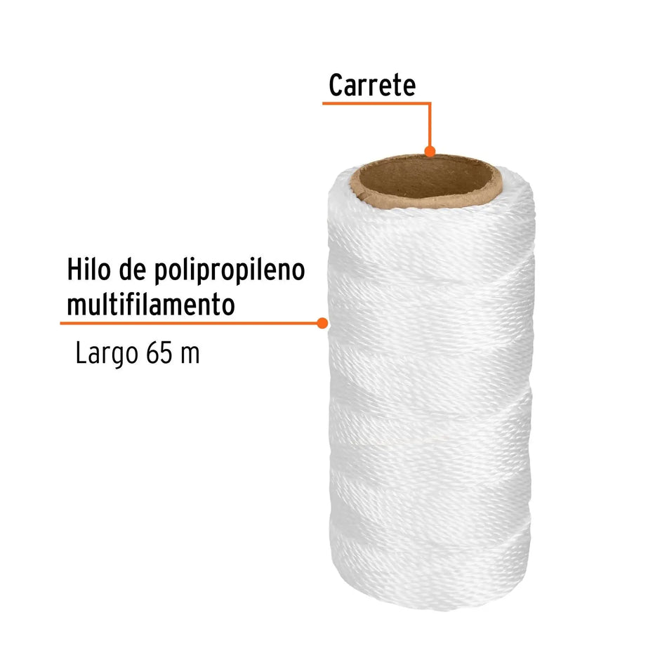 HILO PARA ALBAÑIL BLANCO TRUPER HIL-65