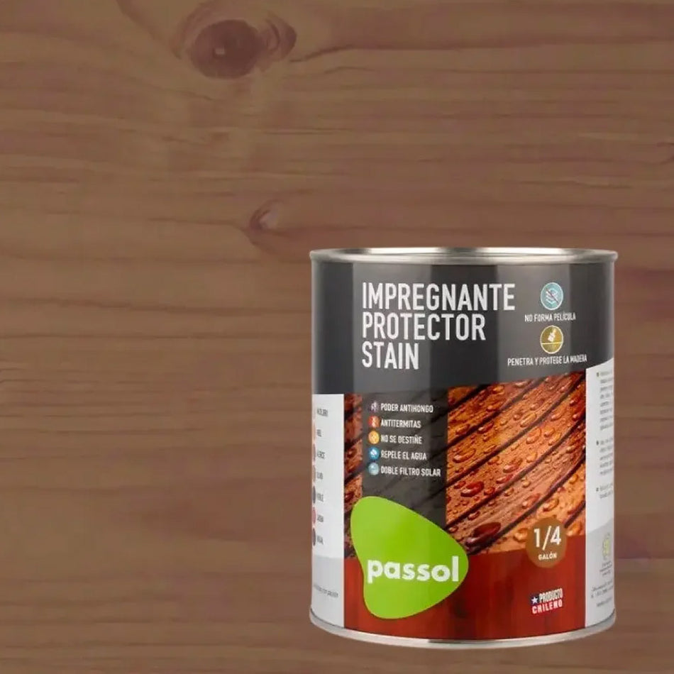 STAIN NOGAL PROTEC IMPREG 1/4 GL 0440033 PASSOL