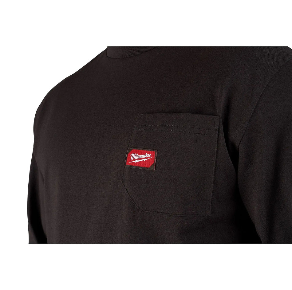 BLACK LONG SLEEVE SHIRT SIZE XL 602B-XL MILWAUKEE