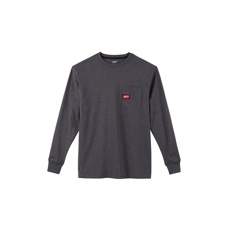 MILWAUKEE GRAY LONG SLEEVE SHIRT SIZE L 602G-L