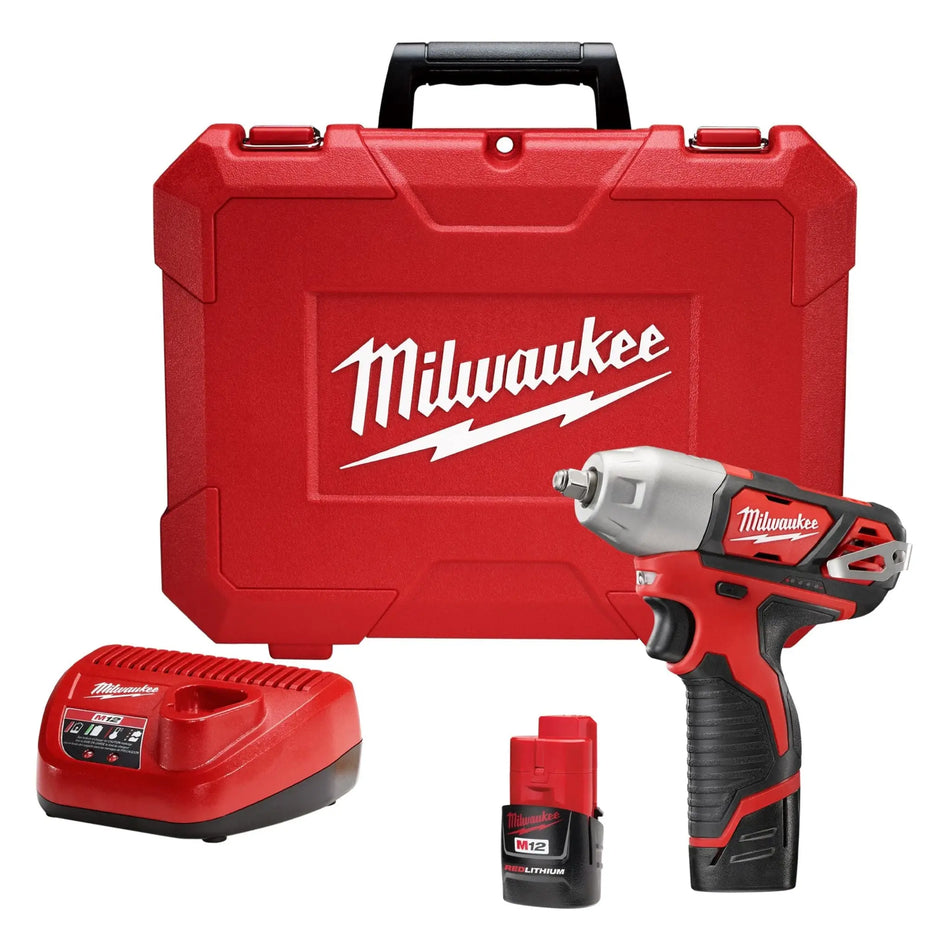 PISTOLA IMPACTO 3/8 INAL M12 C/BAT 1200 LBS MILWAUKEE 2463-22