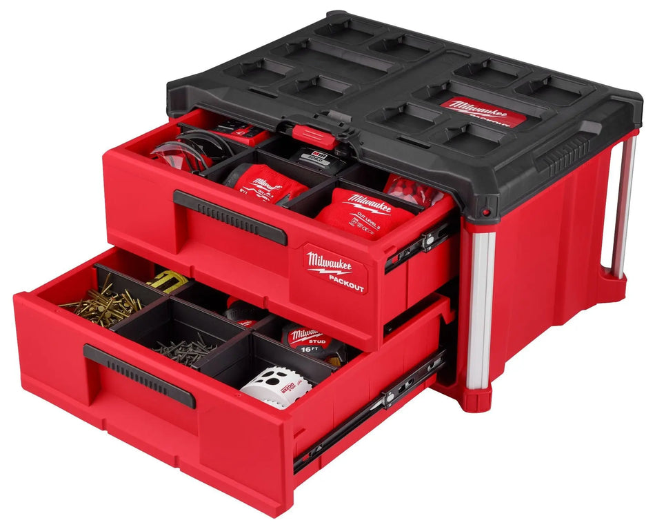 CAJA HERRAMIENTAS 2 COMPART PACKOUT MILWAUKEE 48-22-8442
