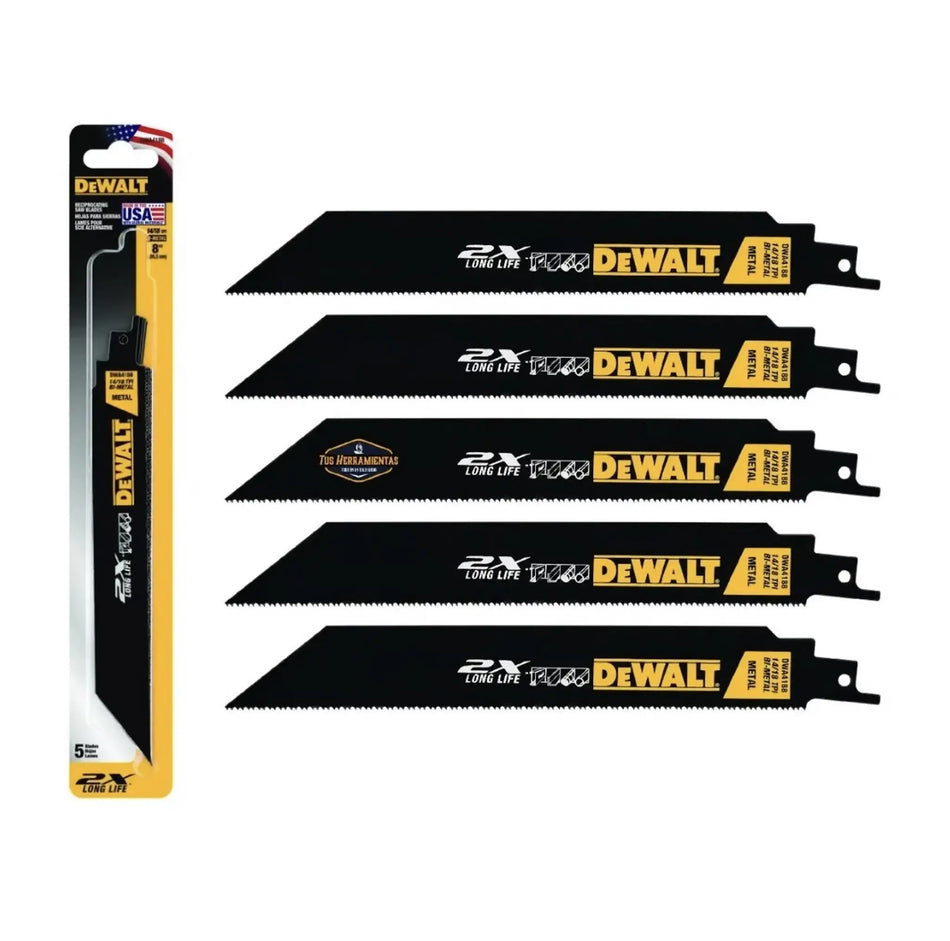 HOJA SIERRA SABLE 12 PULG X 5 UNID DEWALT DWA41812