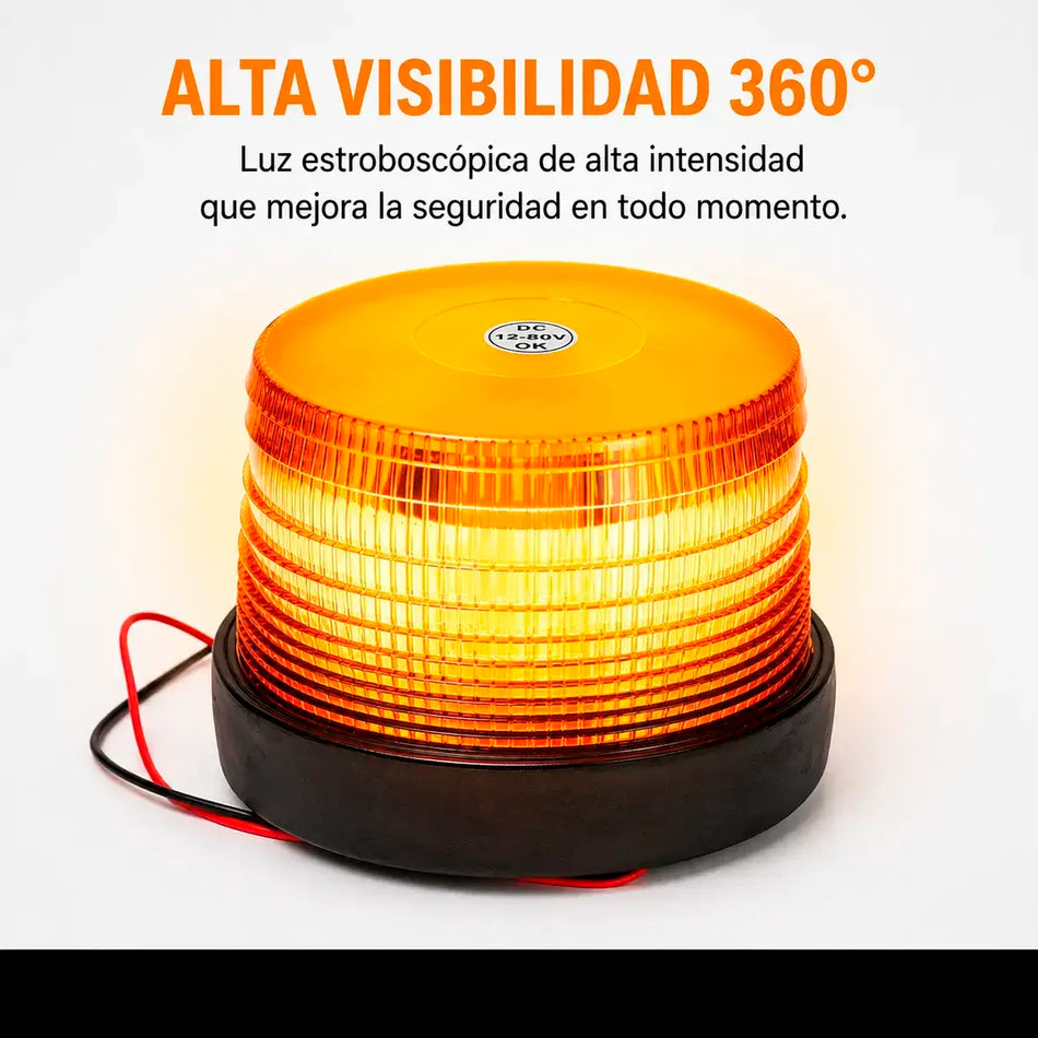 BALIZA LED AMBAR APERNAR 12V-48V IMBEST