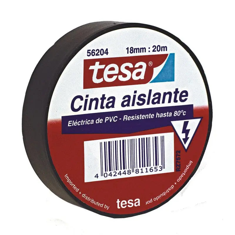 CINTA AISLANTE 18 MM X 20 MTS NEGRA TESA 56204