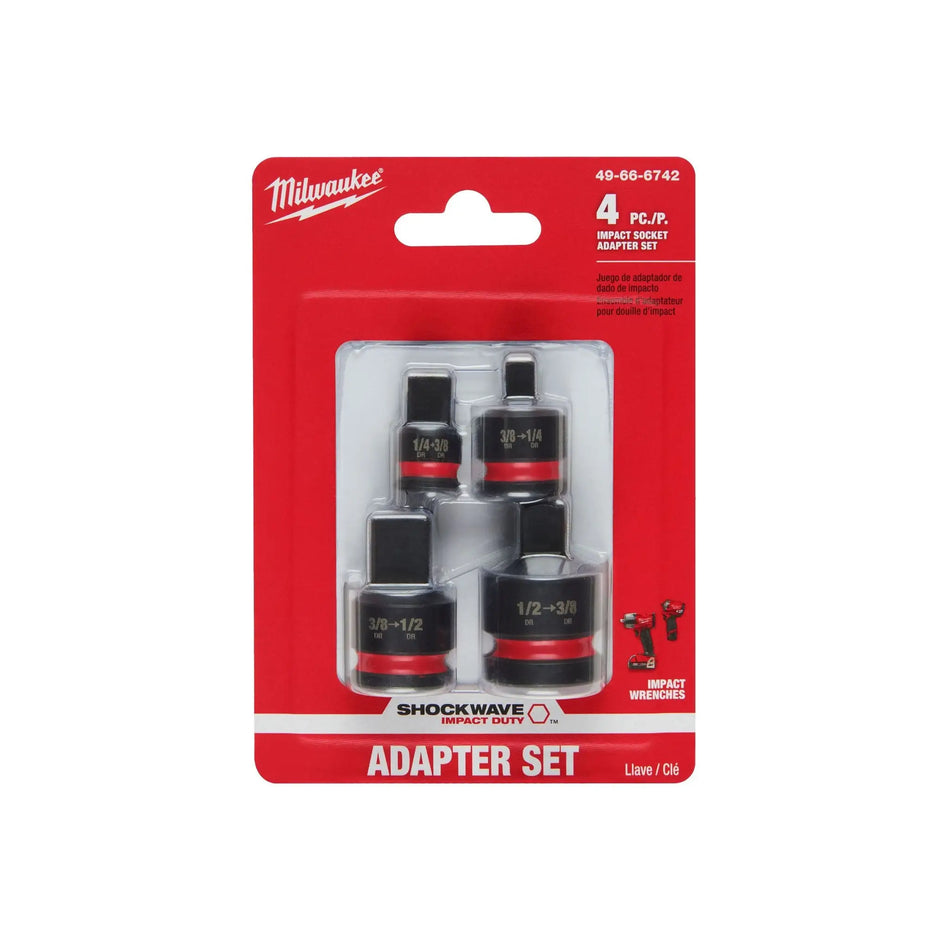 JUEGO ADAPTADORES DADOS 4 PZ MILWAUKEE 49-66-6742