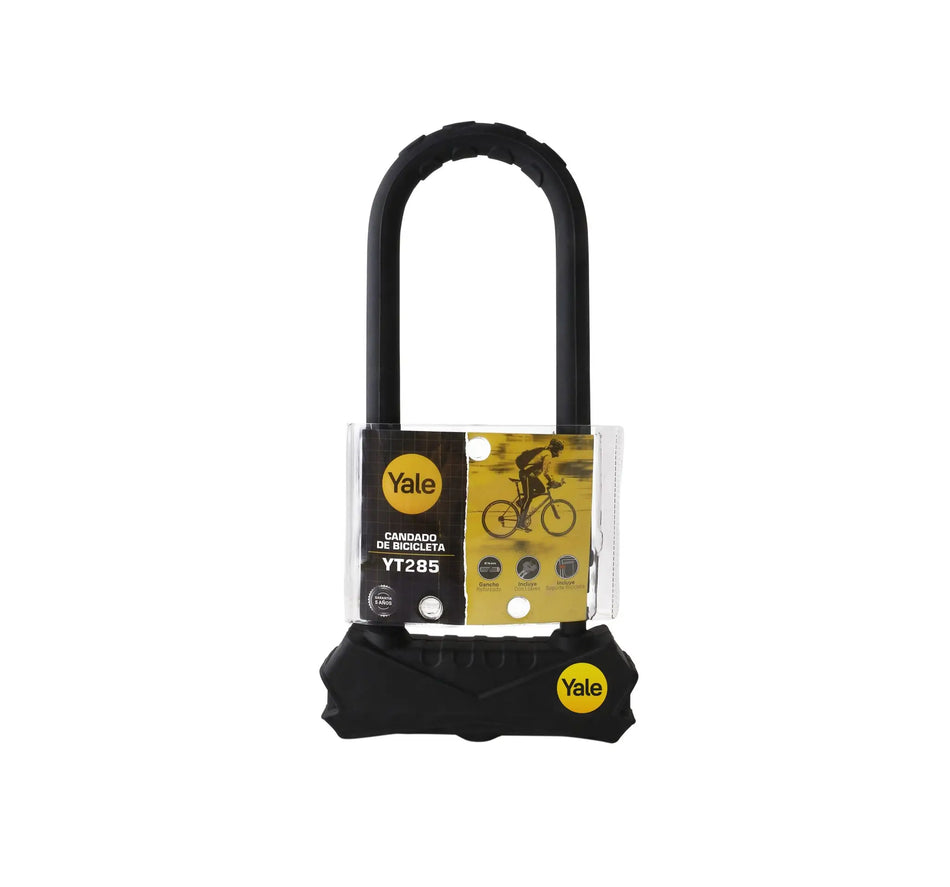 CANDADO BICICLETA TIPO U C/ LLAVE YT285 YALE