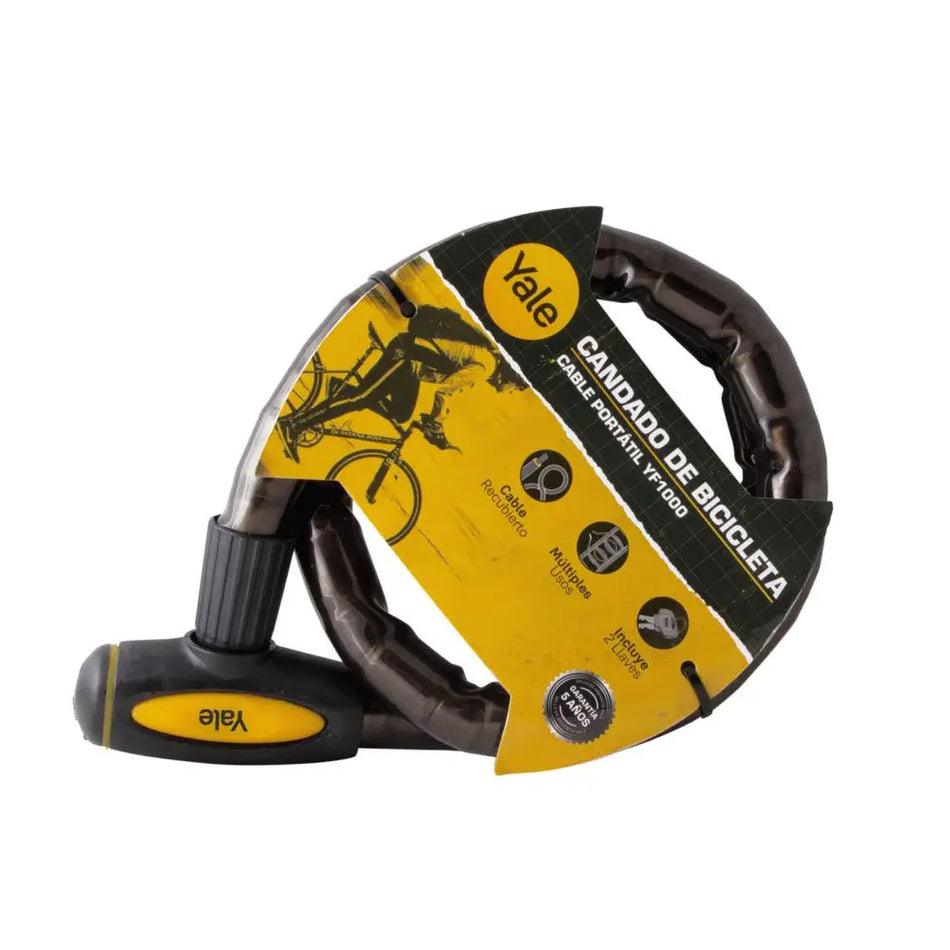 YALE YF1000 BICYCLE LOCK WITH KEY