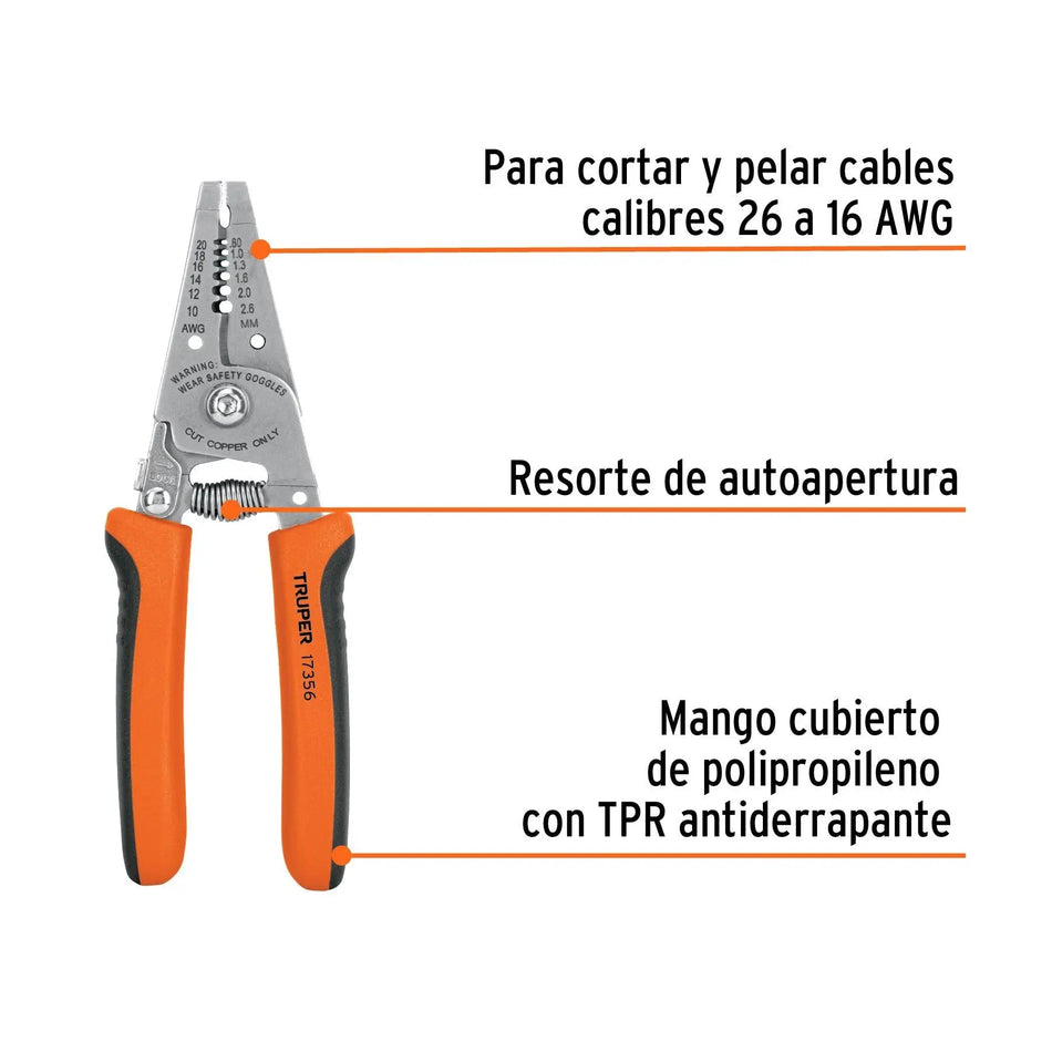 ALICATE PELACABLE 6 PULG PE-CA-6 TRUPER
