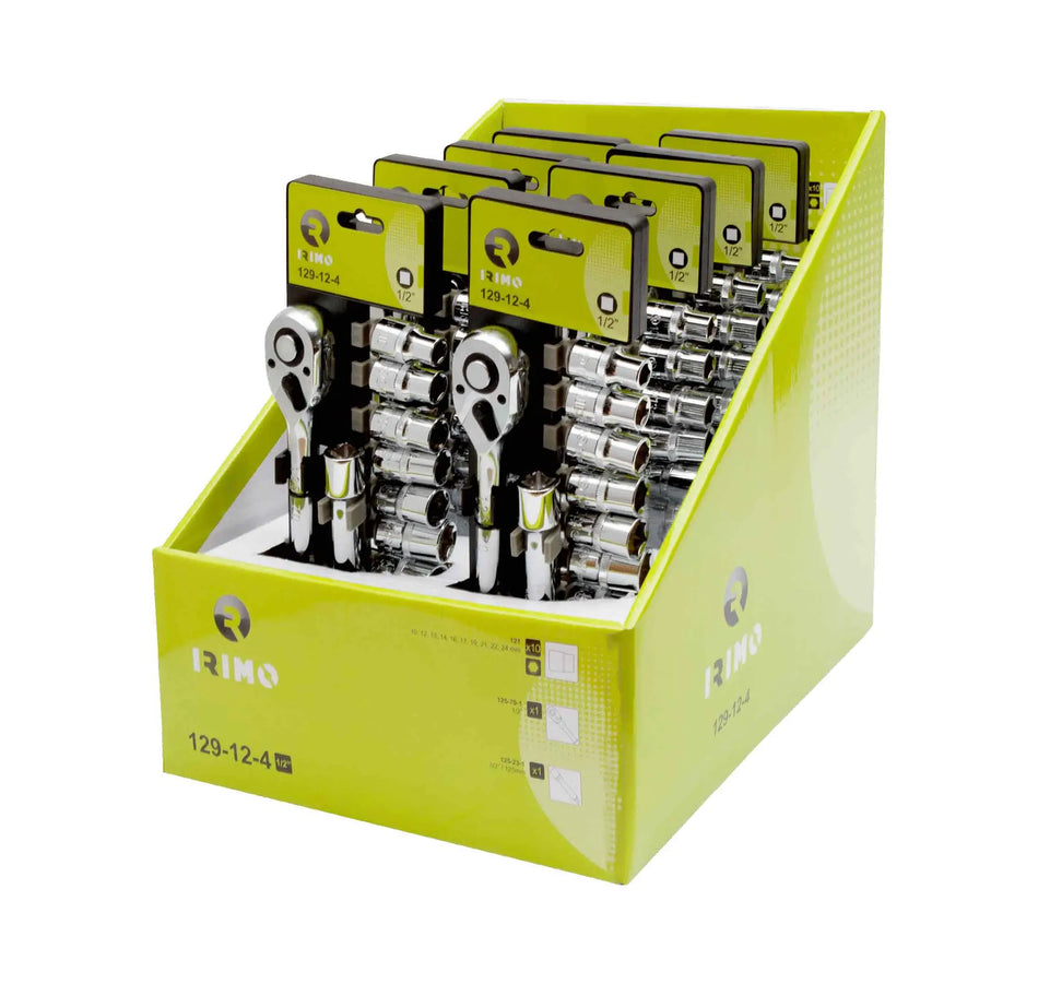 JUEGO DADOS ENC 1/2  12PZ HEXAGONALES 10-24 MM SIN CAJA IRIMO 129-12-4