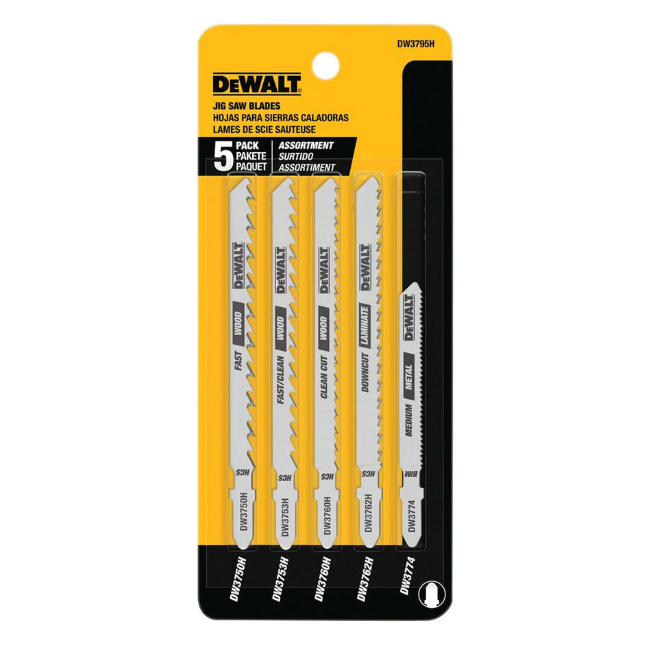 HOJA SIERRA CALAR SURTIDO 5 PZ DW3795H DEWALT