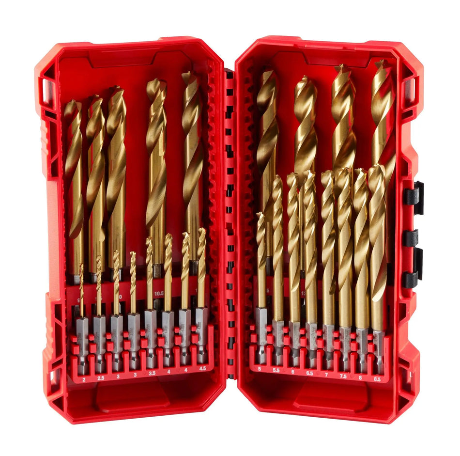 JUEGO BROCAS TITANIO 1-13 MM 25 PZ MILWAUKEE 48-89-4861