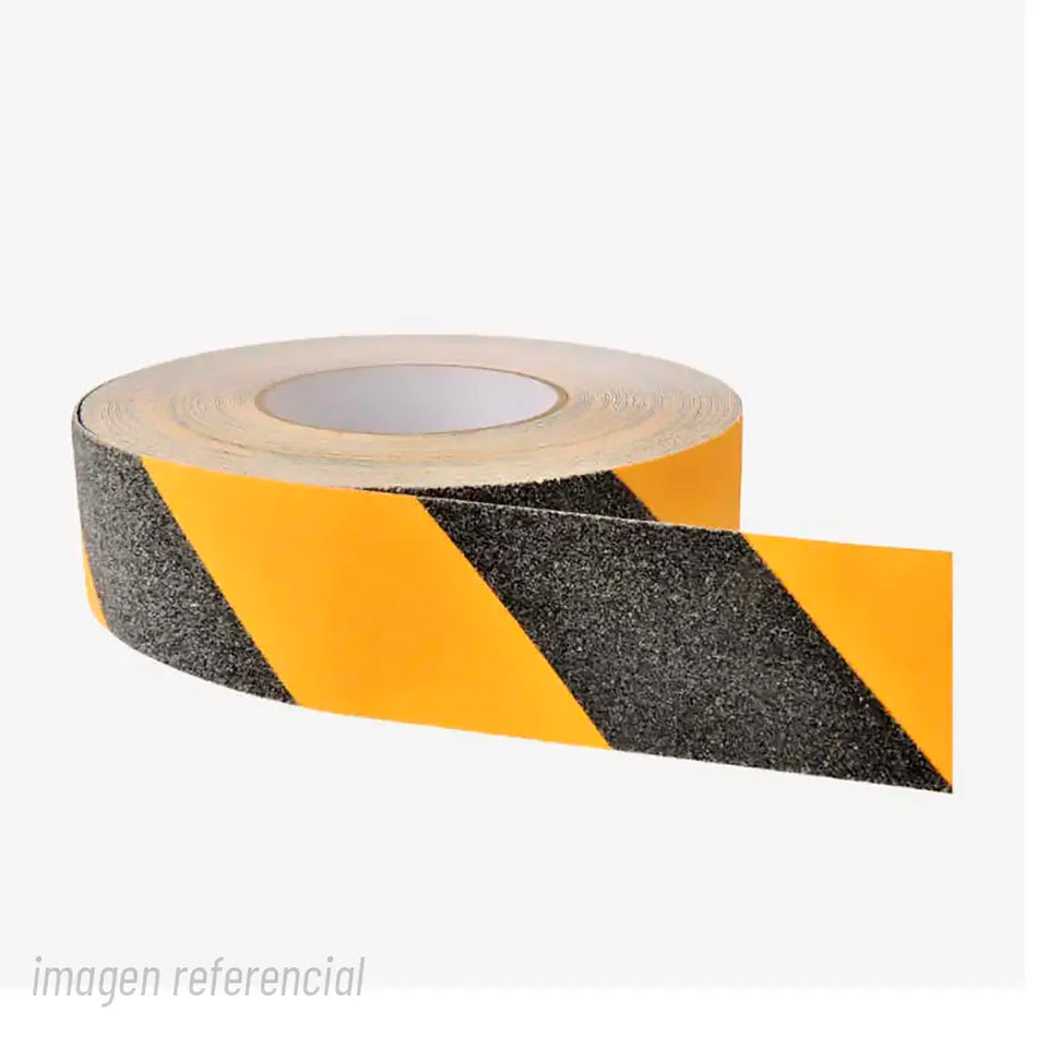 CINTA ANTIDESLIZANTE 25 MM X 5 MTS AMAR/NEGRO GEKO ***