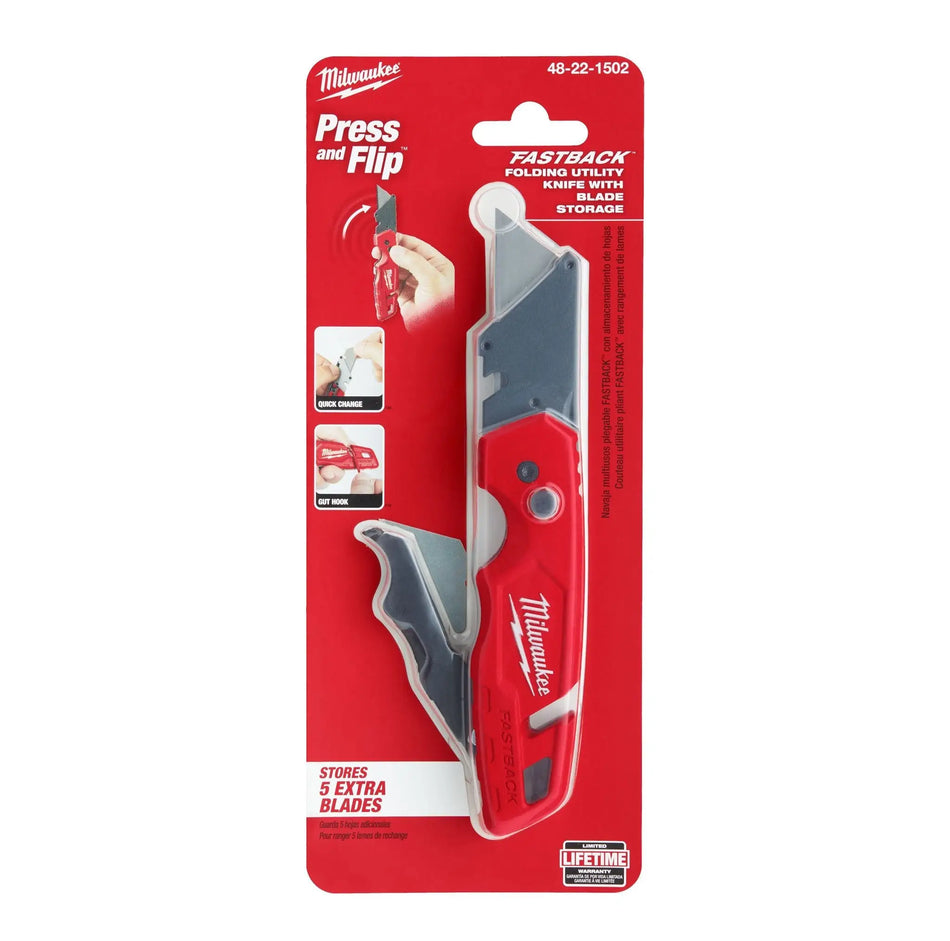 CUCHILLO UTILITY C/GANCHO 48-22-1502 MILWAUKEE