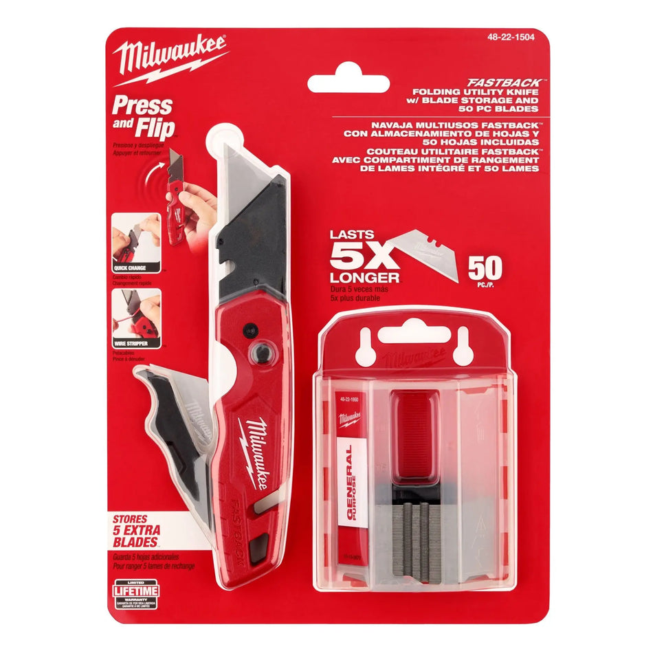 CUCHILLO COMPACTO C/HOJAS  48-22-1504 MILWAUKEE