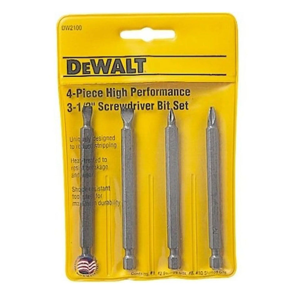 PUNTA PH1/PH2/PLANA #6/PLANA #8 X 4 UNID X 85 MM DEWALT DW2100