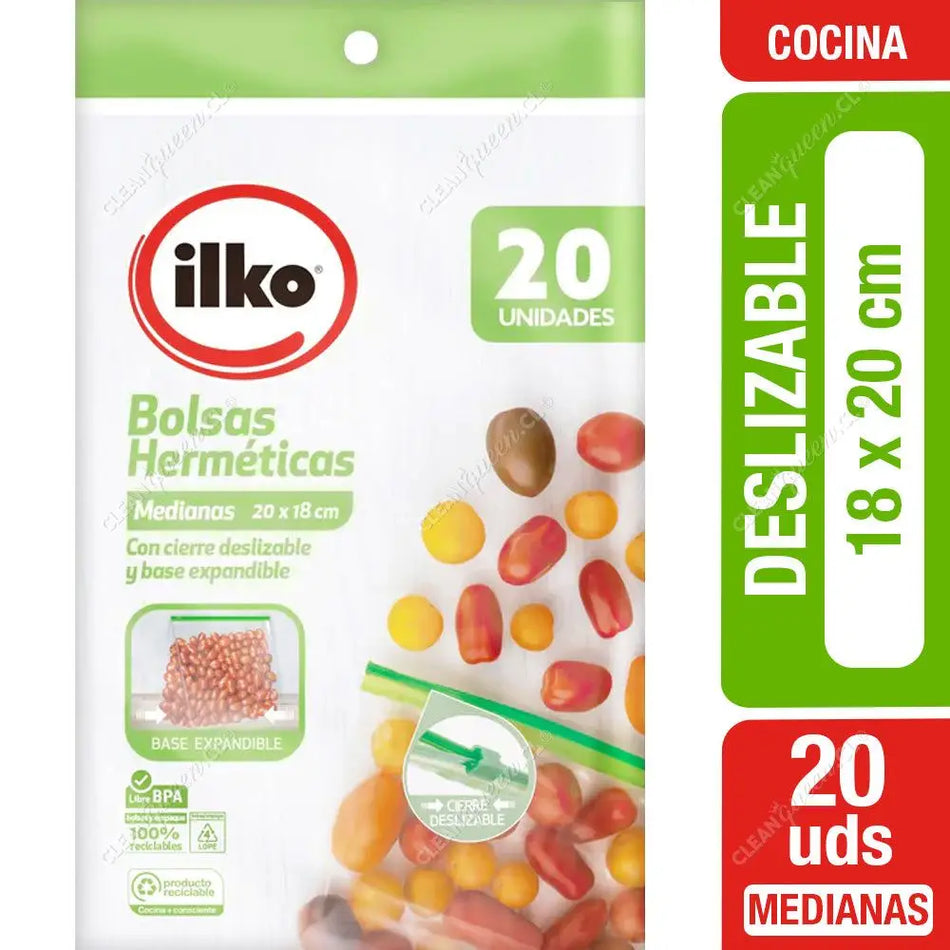 BOLSAS HERMETICAS 20 X 18 CN 20 UNID 1100457