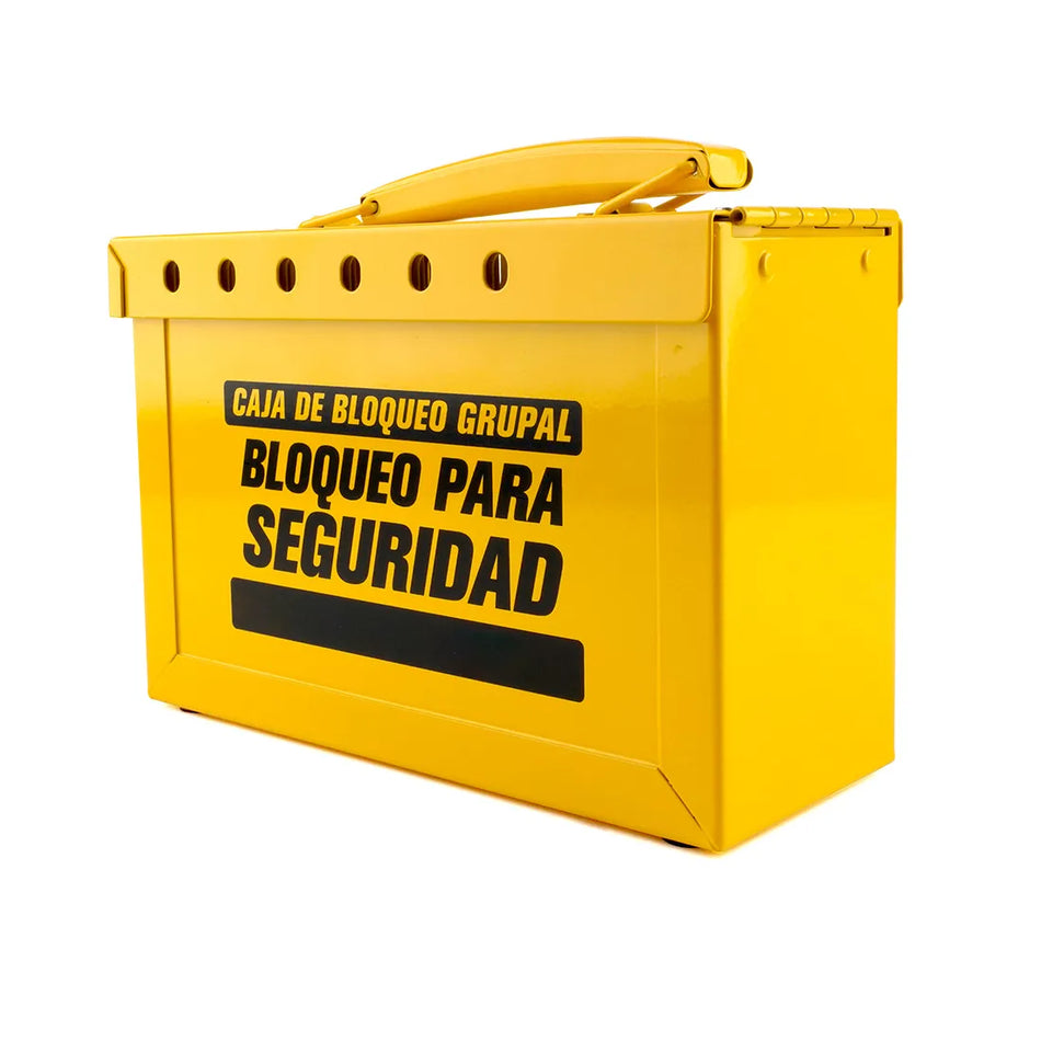 CAJA BLOQUEO GRUPAL AMARILLA