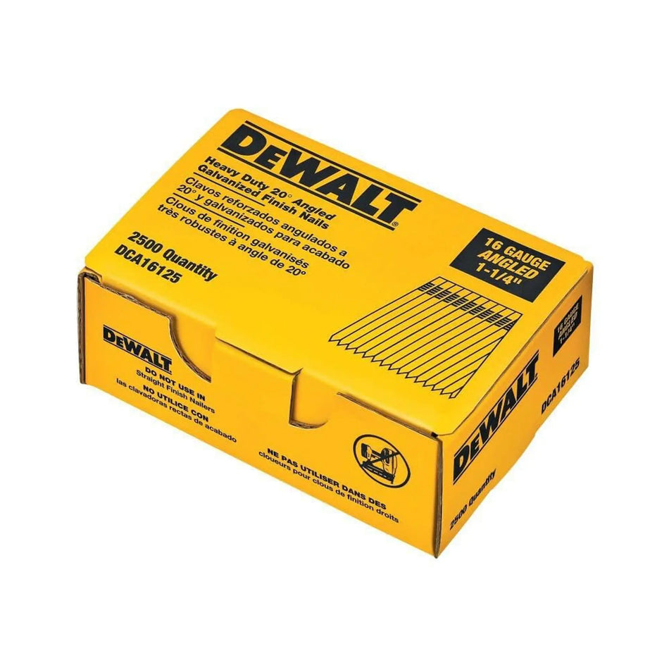 CLAVO 16G 1.1/4 PULG 2500 UNID DCA16125 DEWALT