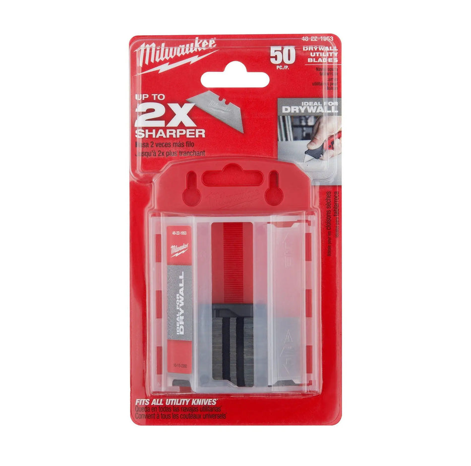 HOJAS CARTONERO TRAPEZOIDE 50 PZ MILWAUKEE 48-22-1953