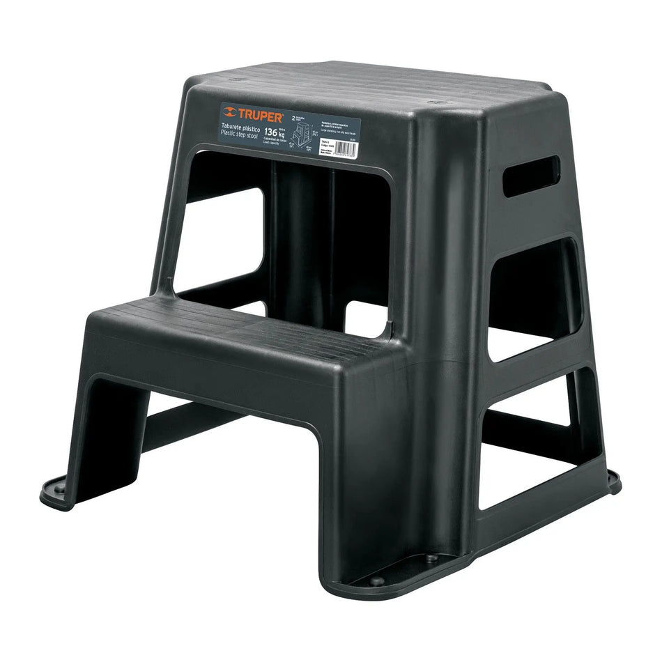 TABURETE PLAST 2 PELDAÑOS TABU-2 381436 TRUPER